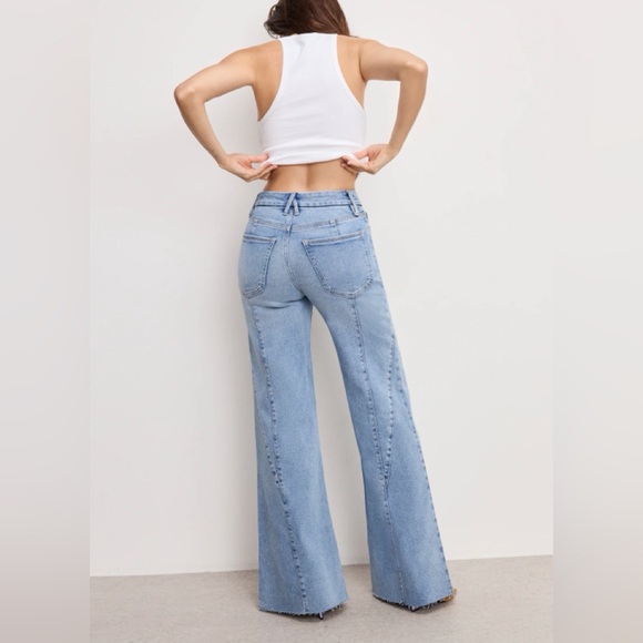Good American Good Waist Palazzo Jeans - Picture 8 of 9